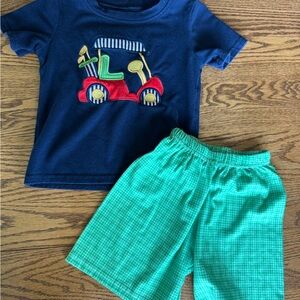 2T Embroidered Golf Cart / Golf outfit